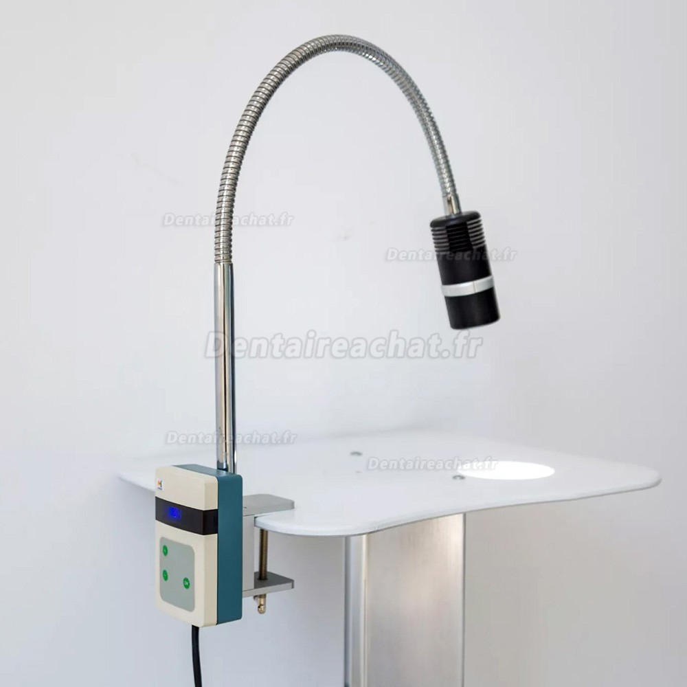 Lampe d'examen dentaire à LED à pince Micare JD1200J 12 W (à fixer sur le bureau)